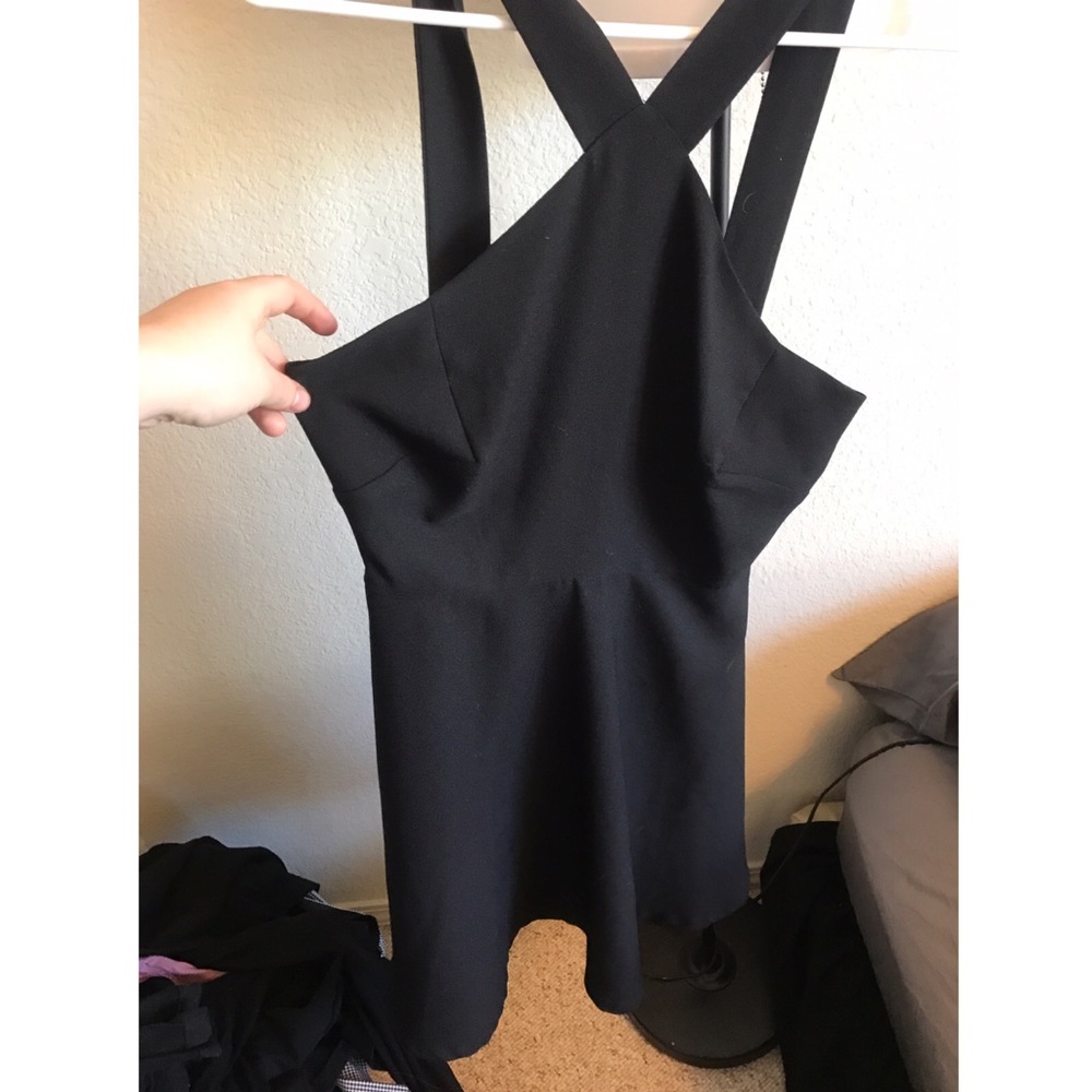 Black mini dress